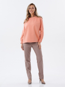 Брюки классические с карманами капучино