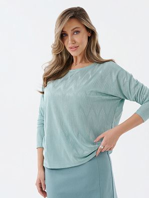 Трикотажная блузка оверсайз мята