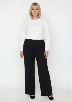 Брюки палаццо черные